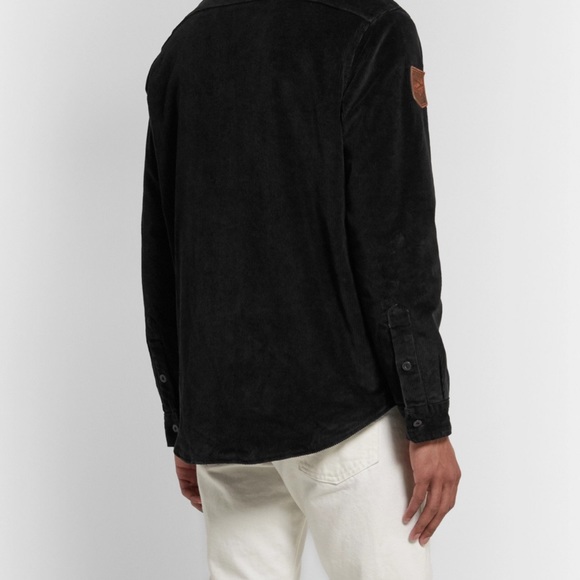Polo by Ralph Lauren Black Corduroy Overshirt - Picture 3 of 9